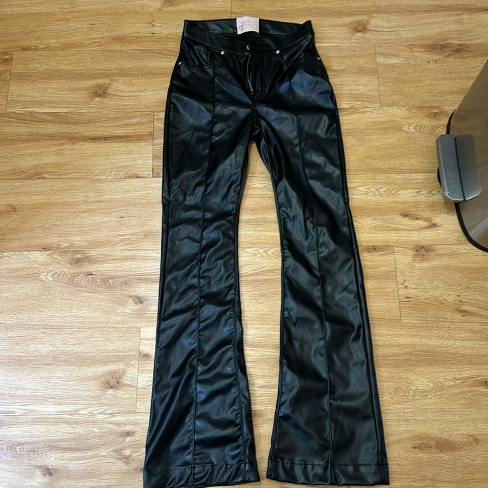revice venus flares leather pants